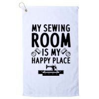 Funny Sewing Art For Men Women Quilting Sewing Machine Lover Platinum Collection Golf Towel