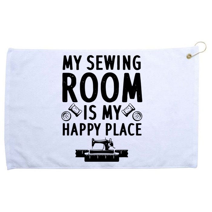 Funny Sewing Art For Men Women Quilting Sewing Machine Lover Grommeted Golf Towel