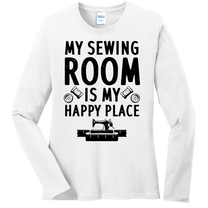 Funny Sewing Art For Men Women Quilting Sewing Machine Lover Ladies Long Sleeve Shirt