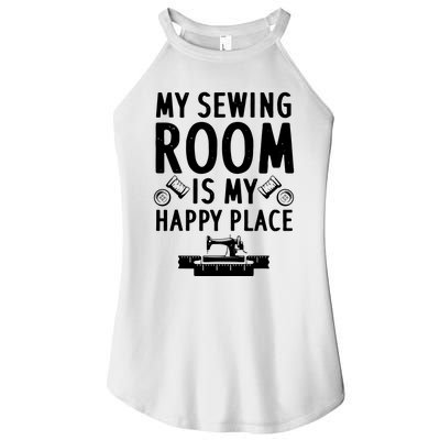 Funny Sewing Art For Men Women Quilting Sewing Machine Lover Women's Perfect Tri Rocker Tank