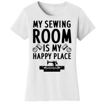 Funny Sewing Art For Men Women Quilting Sewing Machine Lover Women's T-Shirt