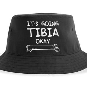 Funny Science And Doctor Puns Joke ItS Going Tibia Okay Sustainable Bucket Hat