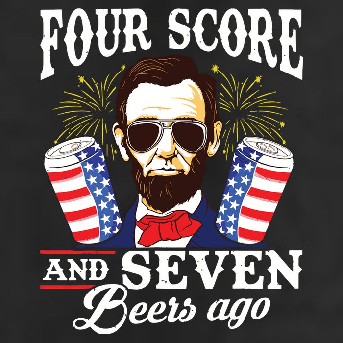 Four Score And 7 Beers Ago 4th Of July Drinking Like Lincoln Golf Towel