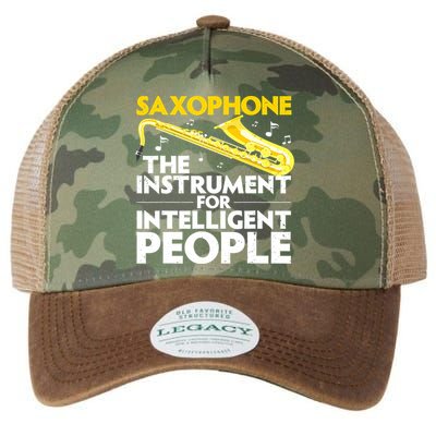 Funny Saxophone Art Sax Lover Saxophone Player Legacy Tie Dye Trucker Hat