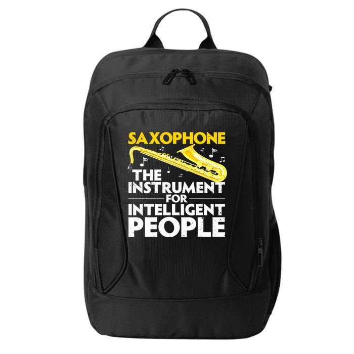 Funny Saxophone Art Sax Lover Saxophone Player City Backpack