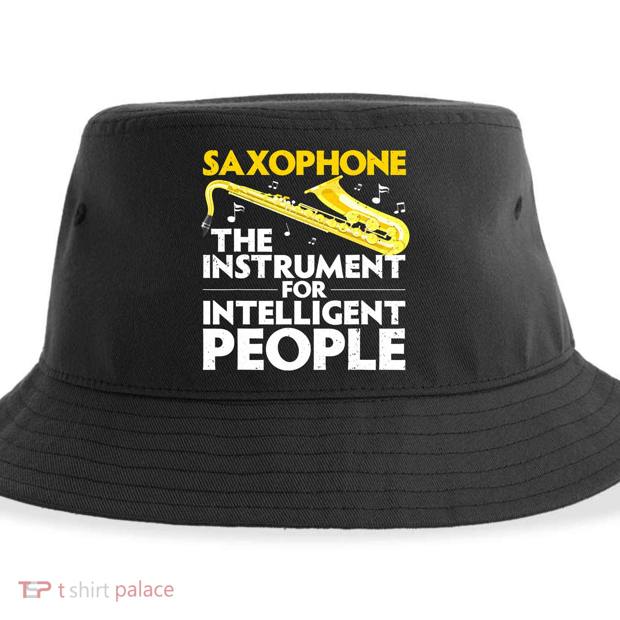 Funny Saxophone Art Sax Lover Saxophone Player Sustainable Bucket Hat