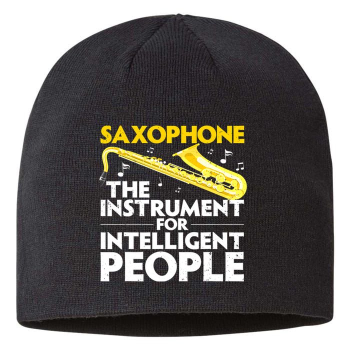 Funny Saxophone Art Sax Lover Saxophone Player Sustainable Beanie