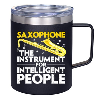 Funny Saxophone Art Sax Lover Saxophone Player 12oz Stainless Steel Coffee Mug