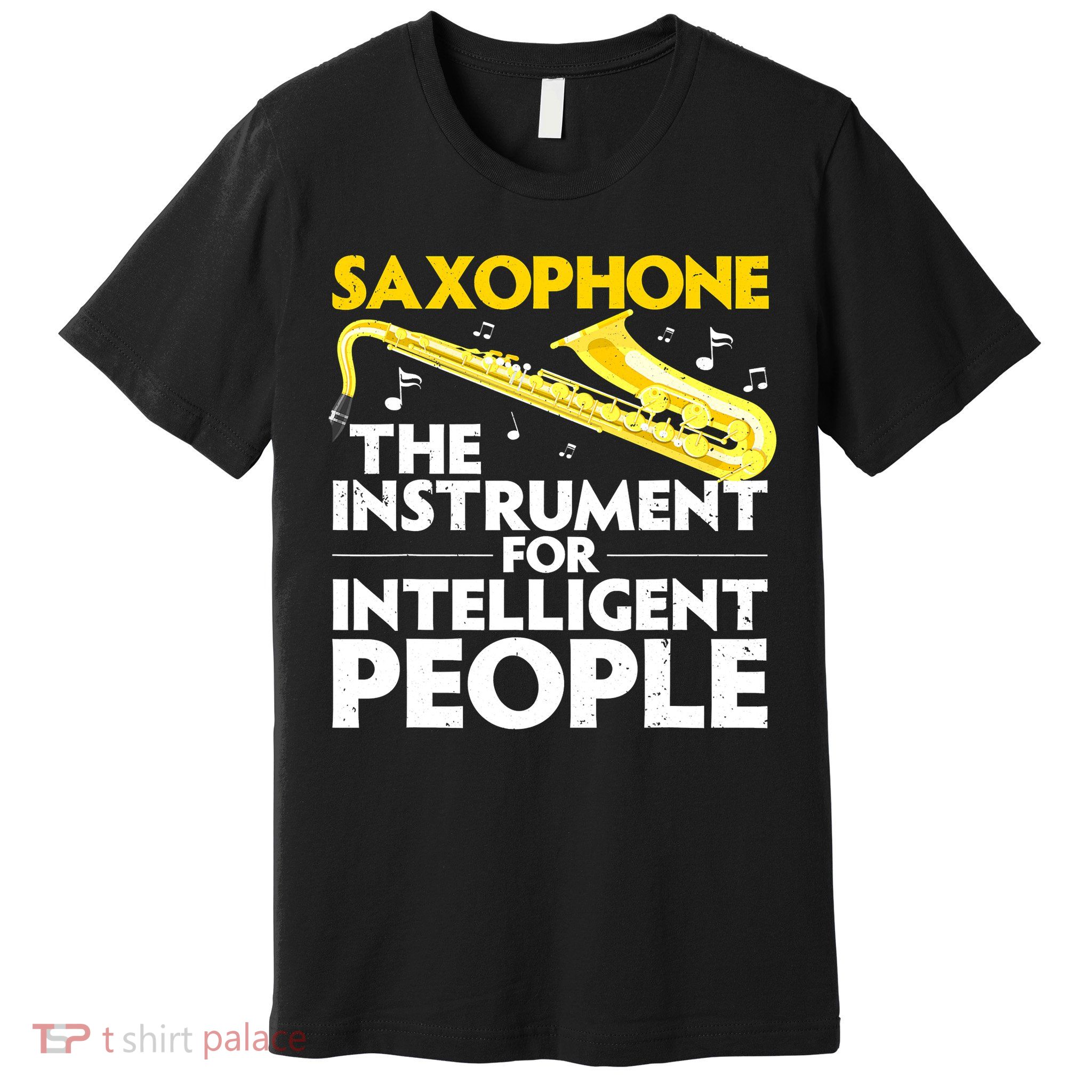 Funny Saxophone Art Sax Lover Saxophone Player Premium T-Shirt
