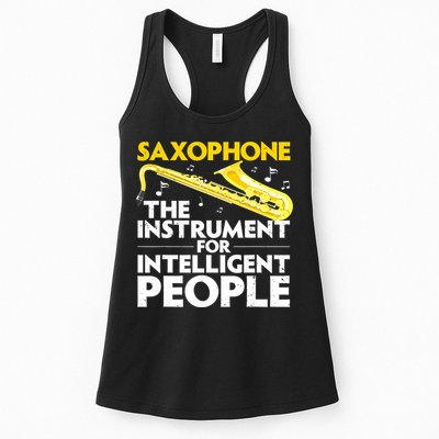 Funny Saxophone Art Sax Lover Saxophone Player Womens Tank Top