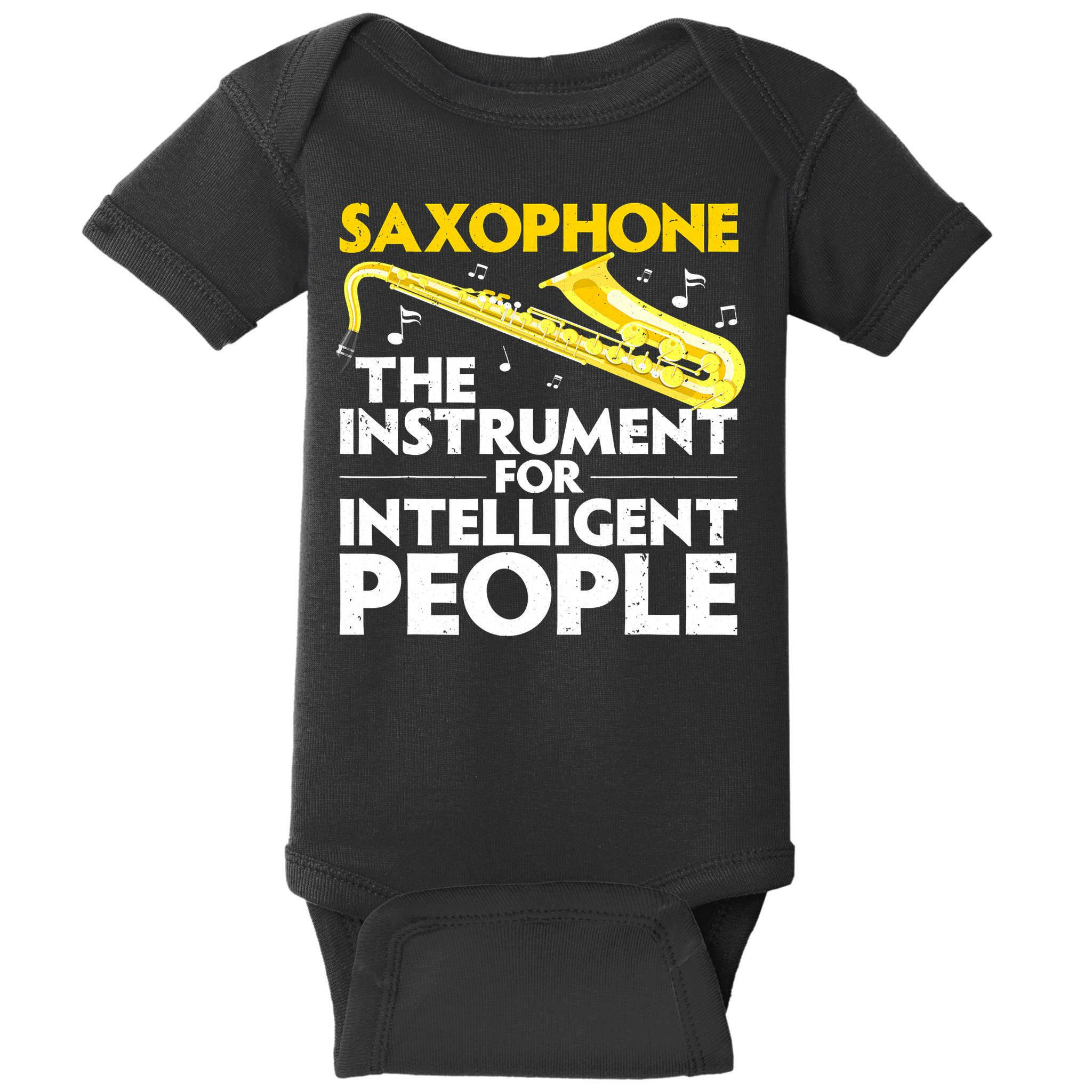 Funny Saxophone Art Sax Lover Saxophone Player Baby Bodysuit