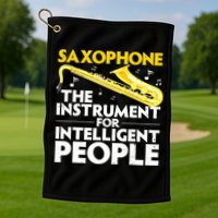 Funny Saxophone Art Sax Lover Saxophone Player Golf Towel