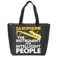 Funny Saxophone Art Sax Lover Saxophone Player Zip Tote Bag