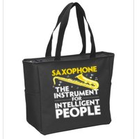 Funny Saxophone Art Sax Lover Saxophone Player Zip Tote Bag