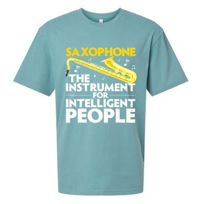 Funny Saxophone Art Sax Lover Saxophone Player Sueded Cloud Jersey T-Shirt