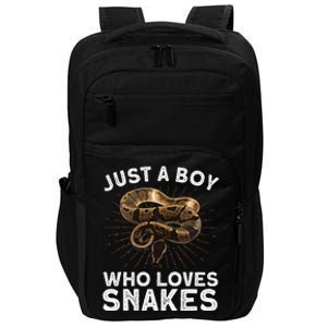 Funny Snake Art Reptile Animal Snake Lover Impact Tech Backpack