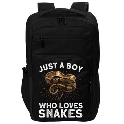 Funny Snake Art Reptile Animal Snake Lover Impact Tech Backpack