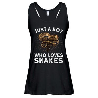 Funny Snake Art Reptile Animal Snake Lover Ladies Essential Flowy Tank