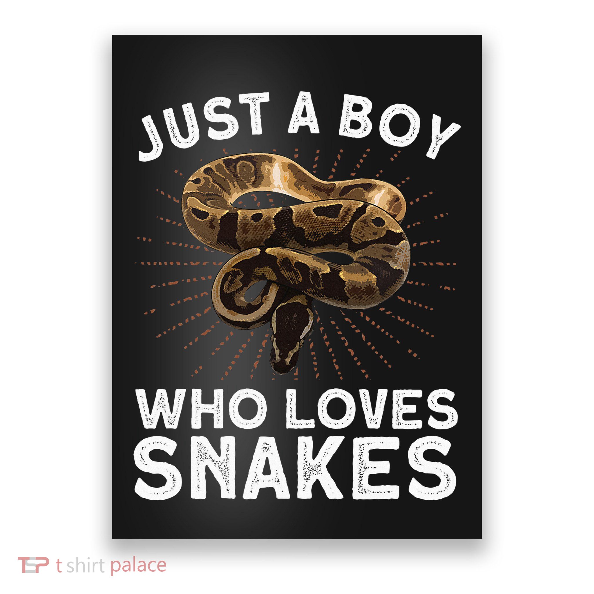 Funny Snake Art Reptile Animal Snake Lover Poster