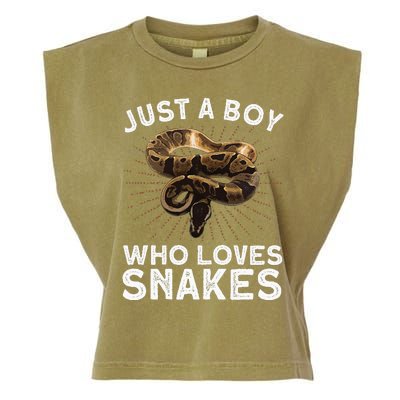 Funny Snake Art Reptile Animal Snake Lover Garment-Dyed Women's Muscle Tee