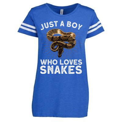 Funny Snake Art Reptile Animal Snake Lover Enza Ladies Jersey Football T-Shirt