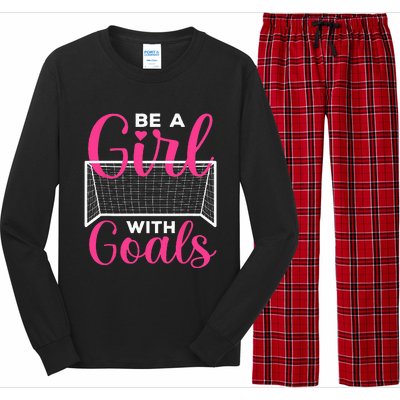 Funny Soccer Art For Teens Women Soccer Lovers Players Long Sleeve Pajama Set