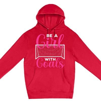 Funny Soccer Art For Teens Women Soccer Lovers Players Premium Pullover Hoodie