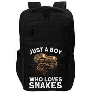 Funny Snake Art For Boy Kids Men Reptile Animal Snake Lover Impact Tech Backpack