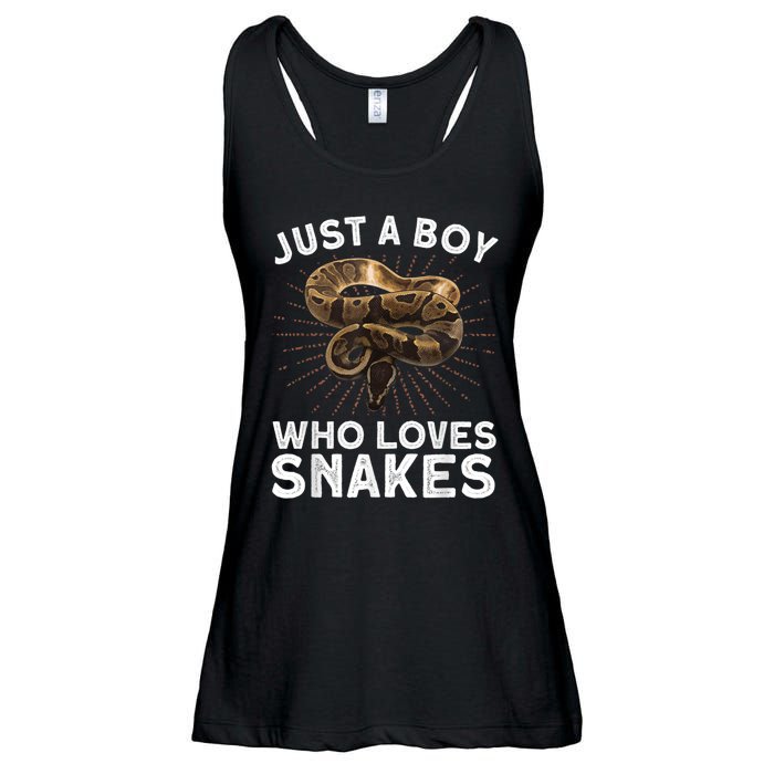 Funny Snake Art For Boy Kids Men Reptile Animal Snake Lover Ladies Essential Flowy Tank