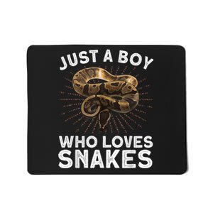 Funny Snake Art For Boy Kids Men Reptile Animal Snake Lover Mousepad