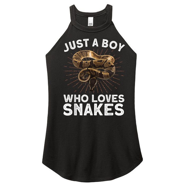 Funny Snake Art For Boy Kids Men Reptile Animal Snake Lover Women's Perfect Tri Rocker Tank