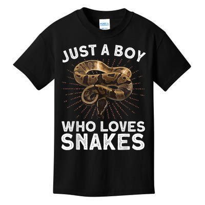 Funny Snake Art For Boy Kids Men Reptile Animal Snake Lover Kids T-Shirt