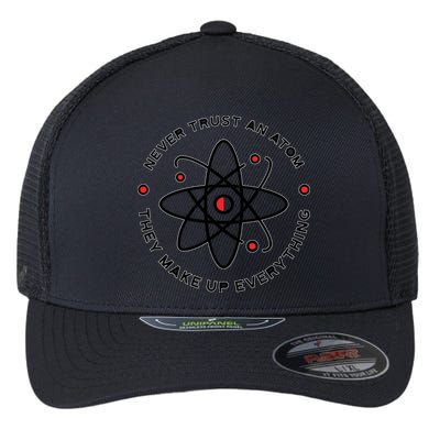 Funny Science Atom Design Flexfit Unipanel Trucker Cap