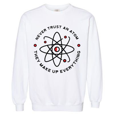 Funny Science Atom Design Garment-Dyed Sweatshirt