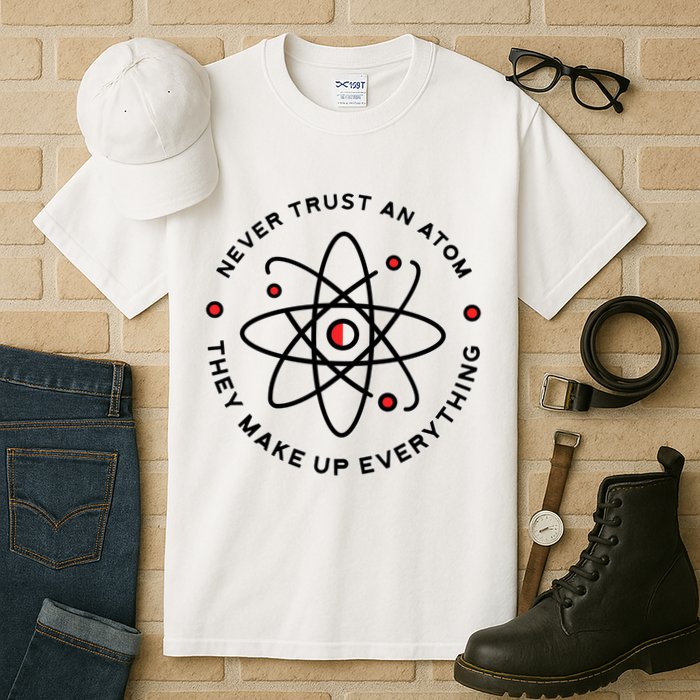 Funny Science Atom Design Tall T-Shirt