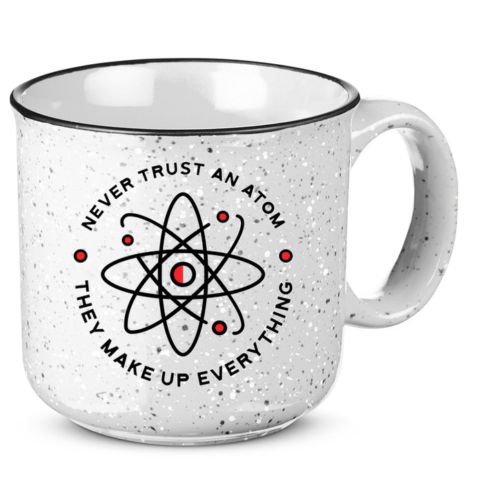 Funny Science Atom Design 15oz Campfire Ceramic Mug