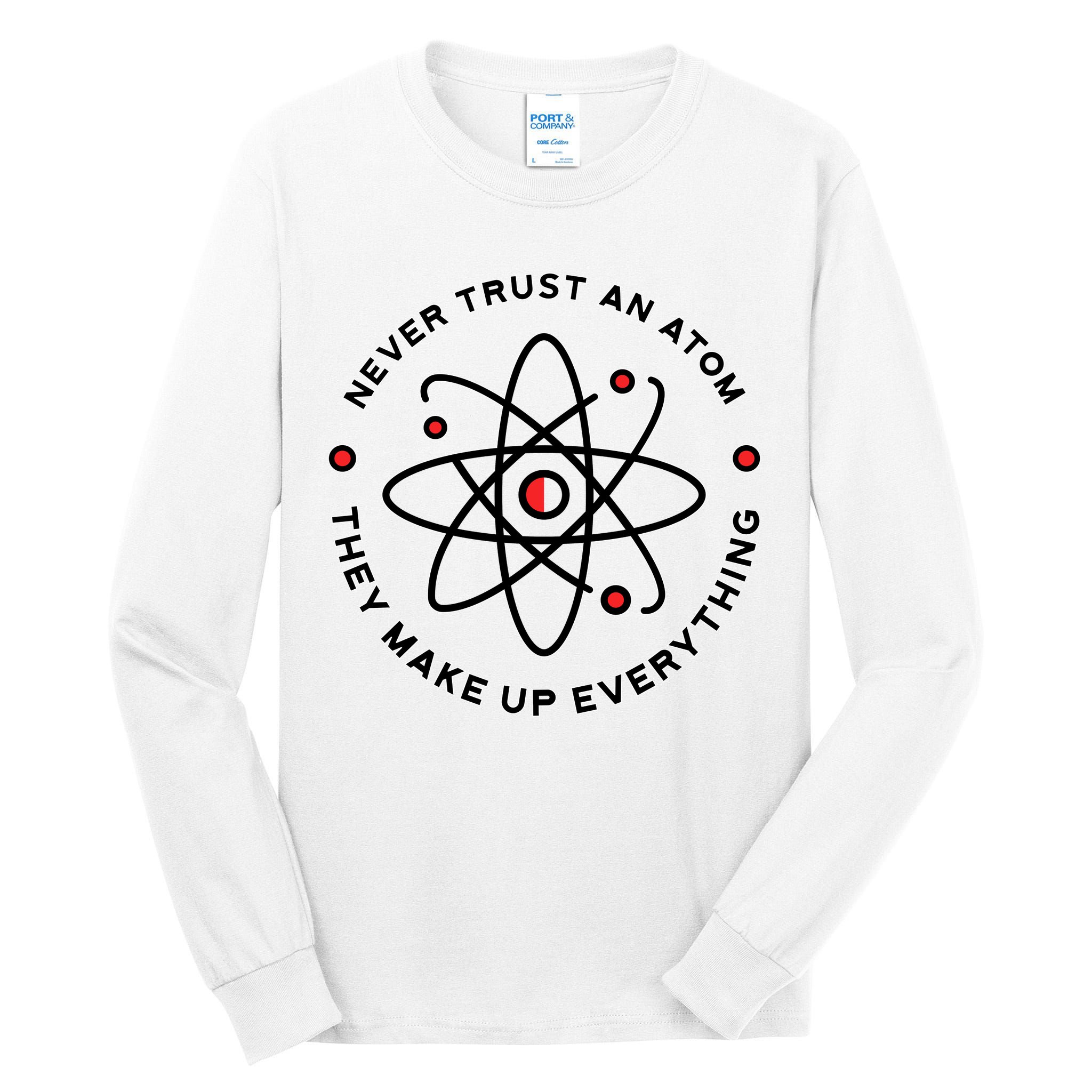 Funny Science Atom Design Tall Long Sleeve T-Shirt