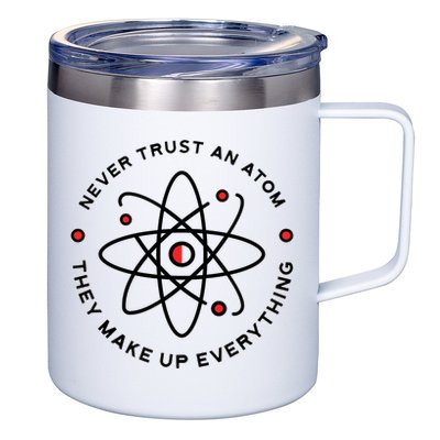Funny Science Atom Design 12oz Stainless Steel Coffee Mug