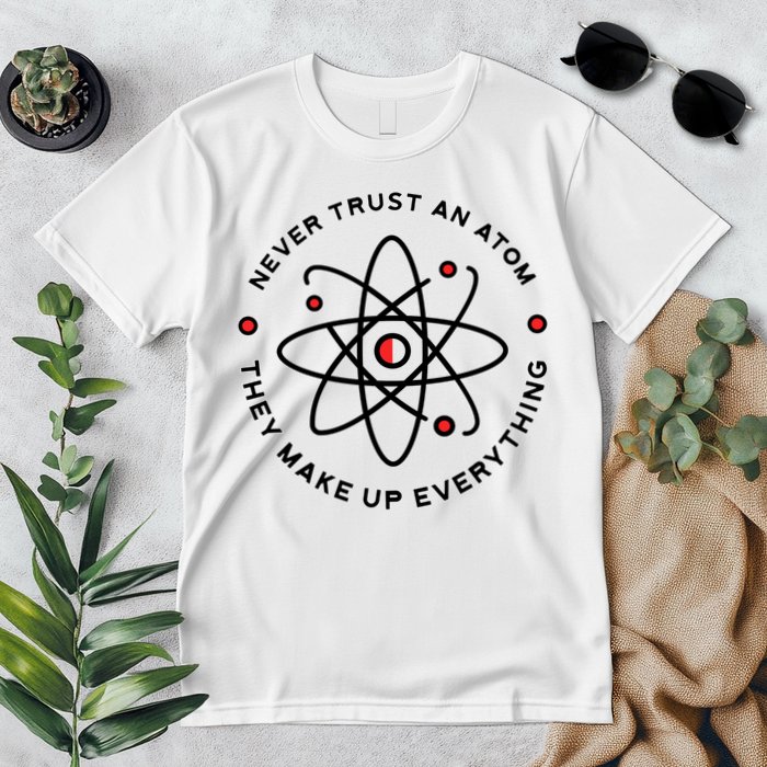 Funny Science Atom Design Premium T-Shirt