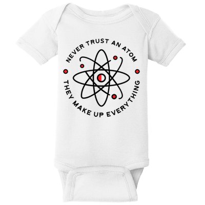 Funny Science Atom Design Baby Bodysuit