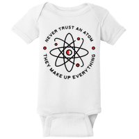 Funny Science Atom Design Baby Bodysuit