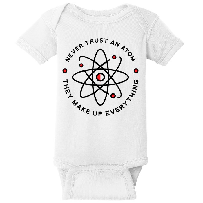 Funny Science Atom Design Baby Bodysuit