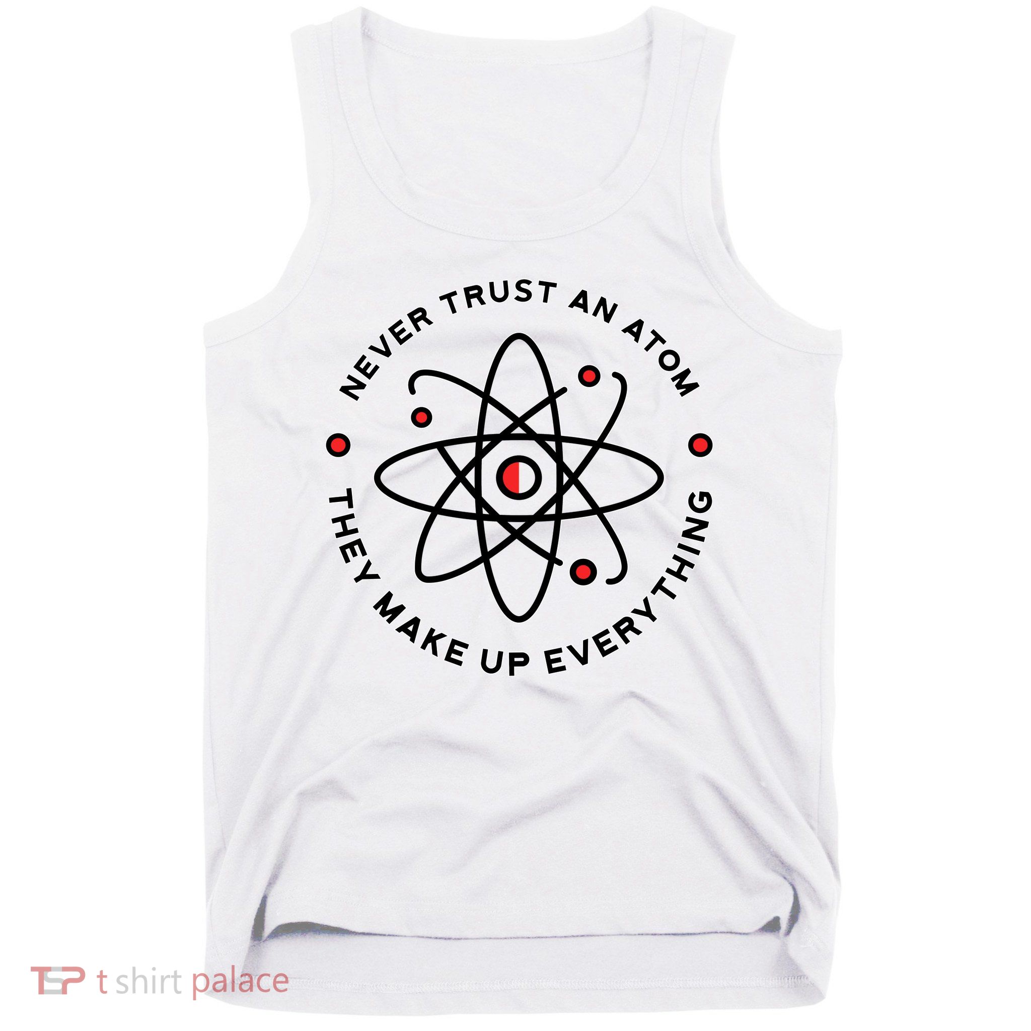 Funny Science Atom Design Tank Top