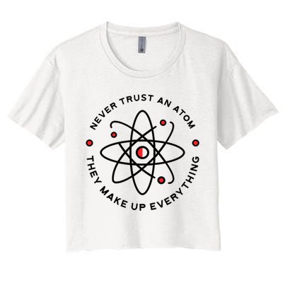 Funny Science Atom Design Crop Top