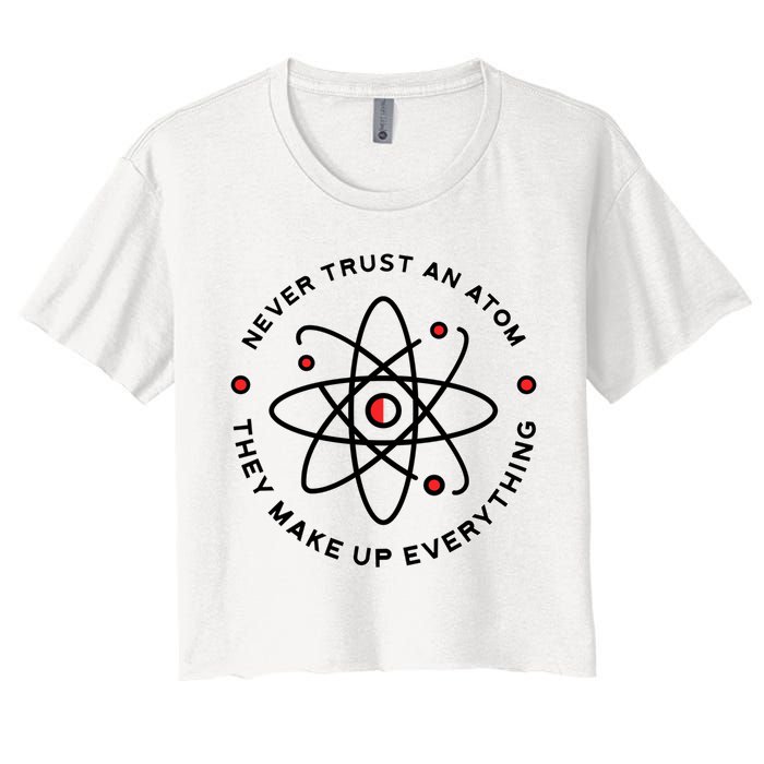 Funny Science Atom Design Crop Top