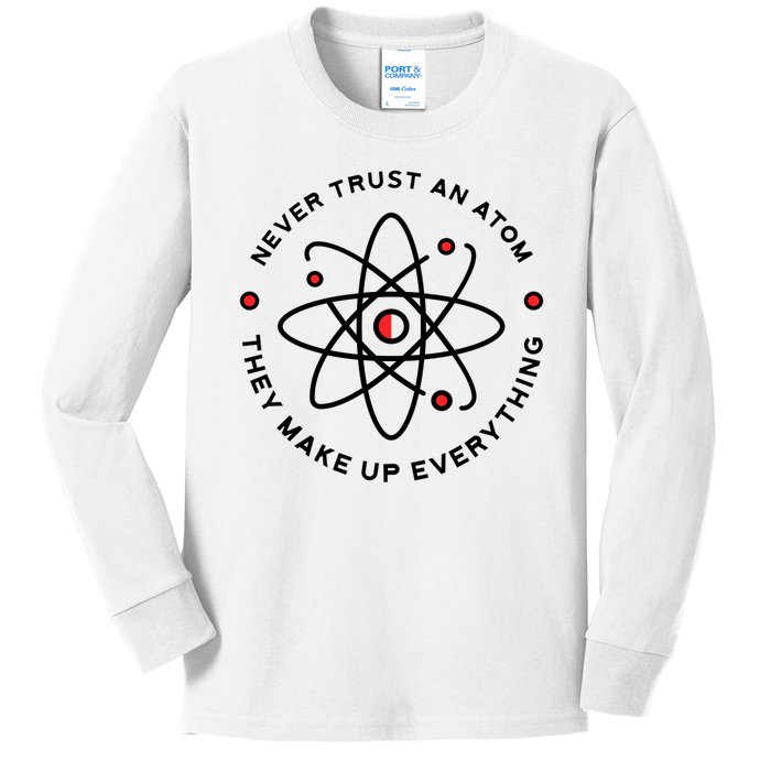 Funny Science Atom Design Kids Long Sleeve Shirt