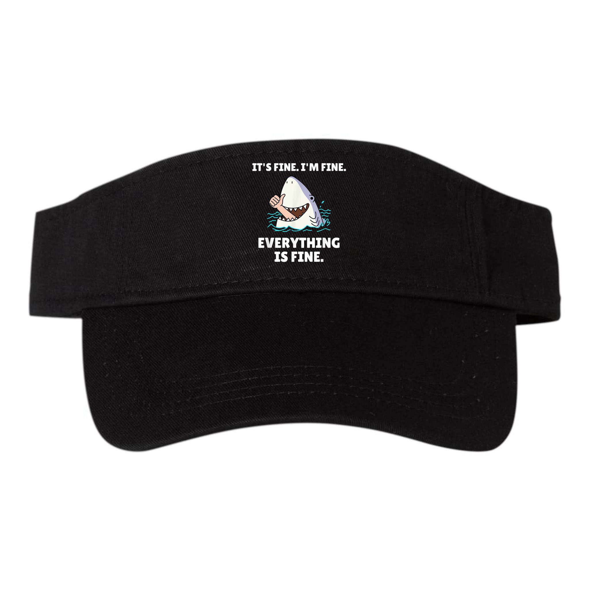 Funny Shark Attack It’s Fine I’m Fine Everything Is Fine Visor