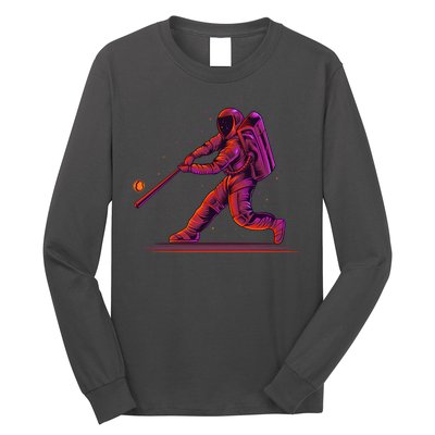 Funny Space Astronaut Baseball Long Sleeve Shirt