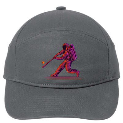 Funny Space Astronaut Baseball 7-Panel Snapback Hat
