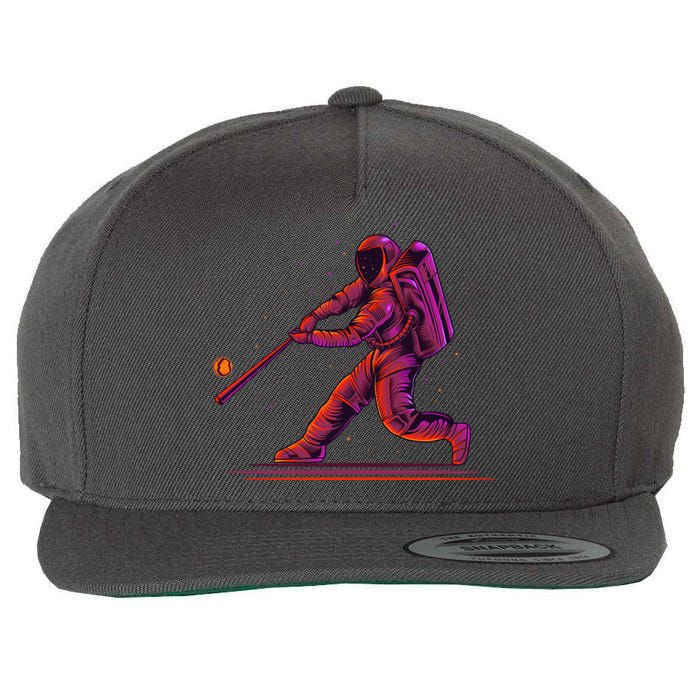 Funny Space Astronaut Baseball Wool Snapback Cap